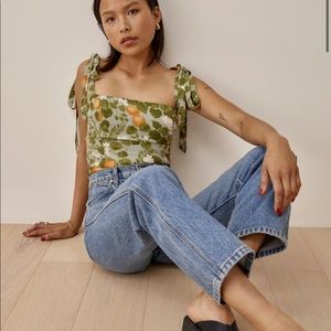 Sold out Reformation Ellora top size 8